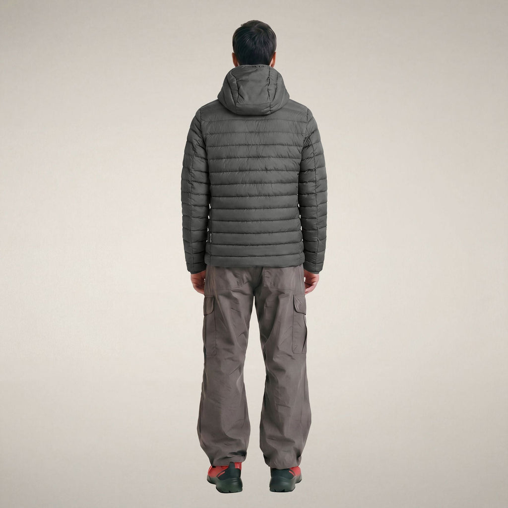Men's Puffer Jacket Juncus in Gunmetal Grey