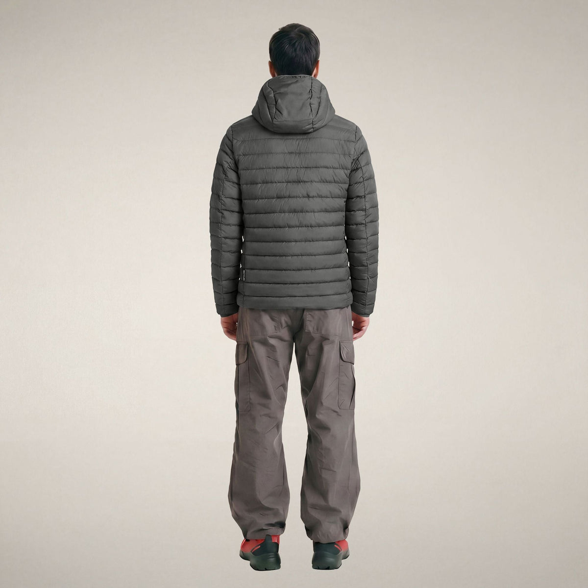 Men's Puffer Jacket Juncus in Gunmetal Grey