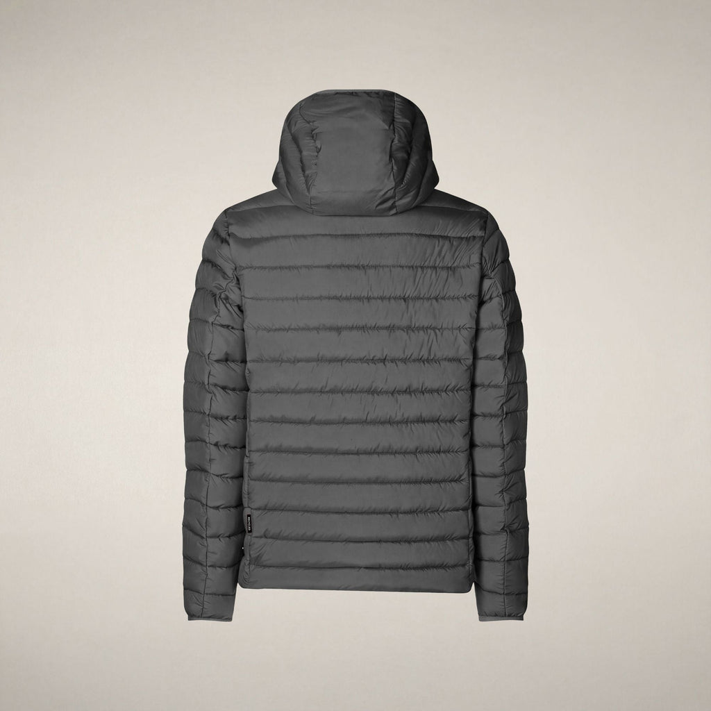 Men's Puffer Jacket Juncus in Gunmetal Grey