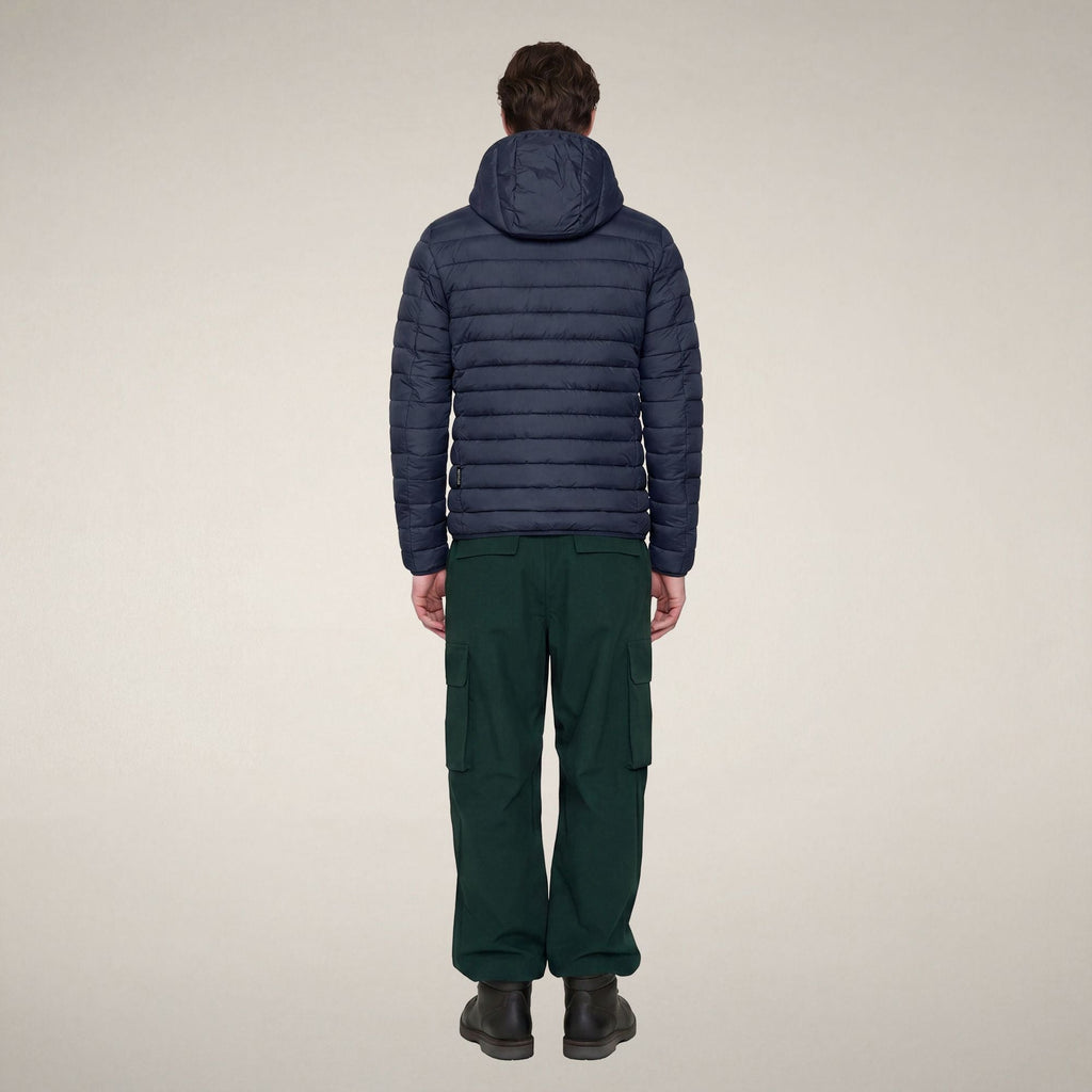 Men's Puffer Jacket Juncus in Blue Black