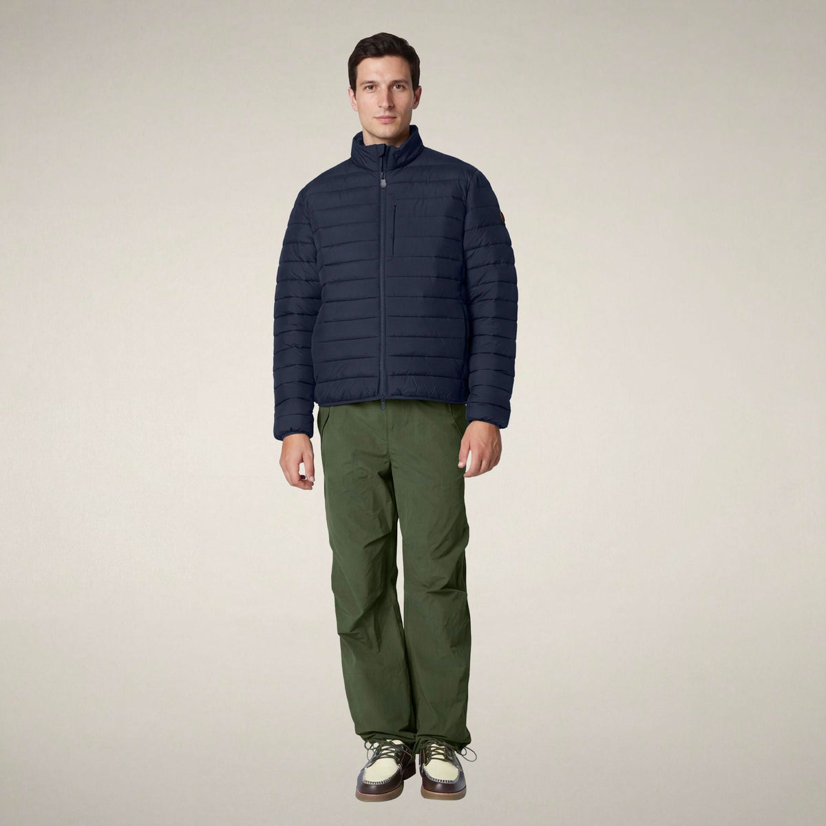 Men's Puffer Jacket Erion in Blue Black