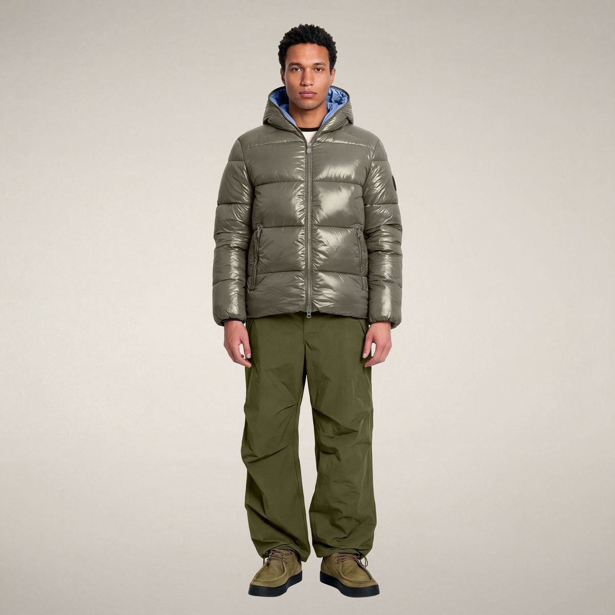 Men's Puffer Jacket Edgard in Gunmetal Grey