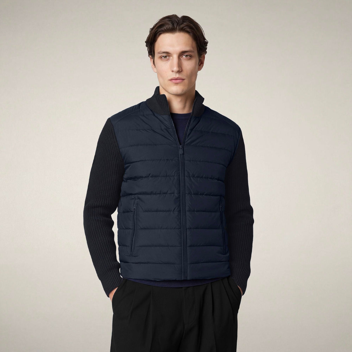 Men's Puffer Jacket Sedum in Blue Black