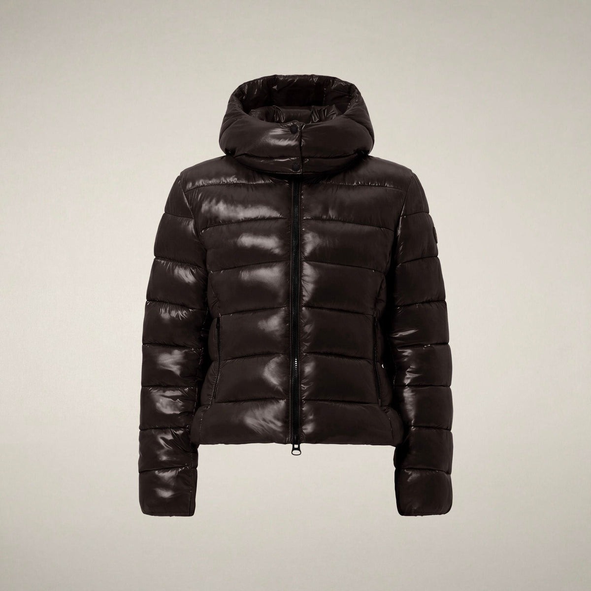 Women's Puffer Jacket Cosmary in Brown Black