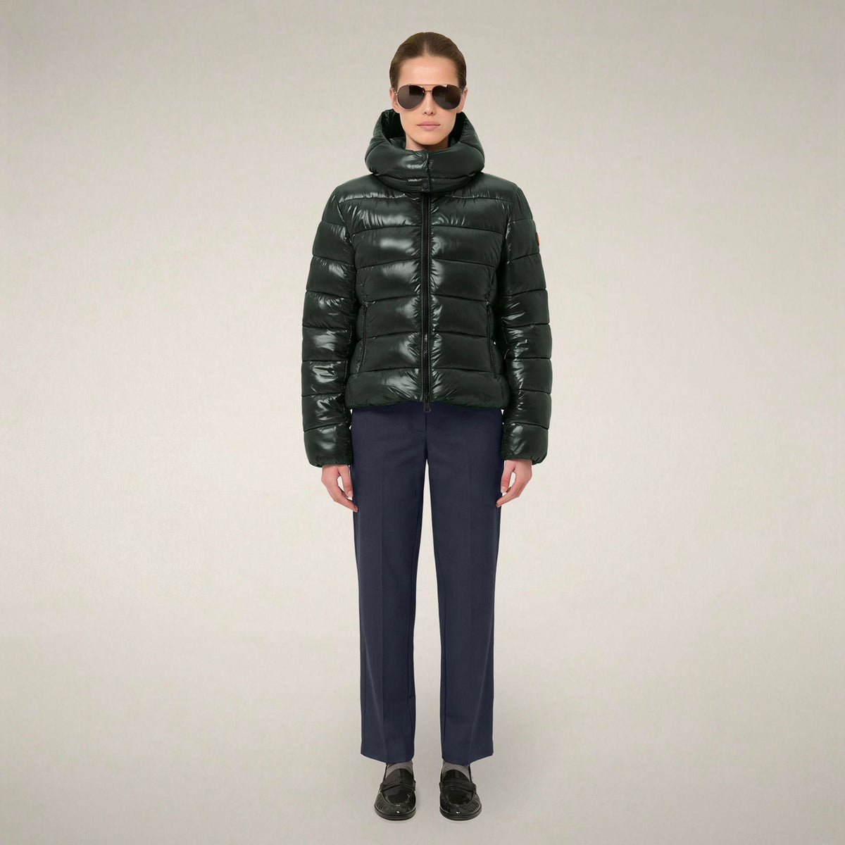 Women's Puffer Jacket Cosmary in Nori Green