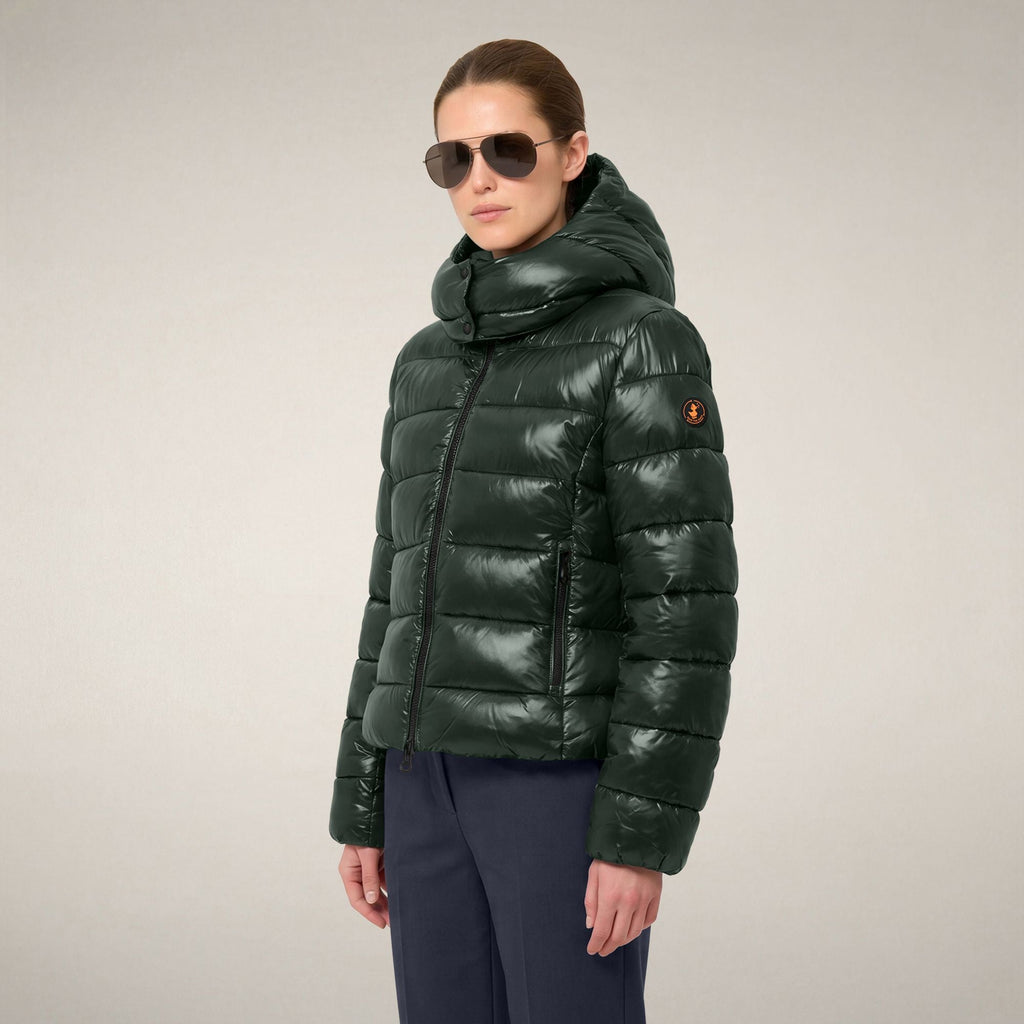 Women's Puffer Jacket Cosmary in Nori Green