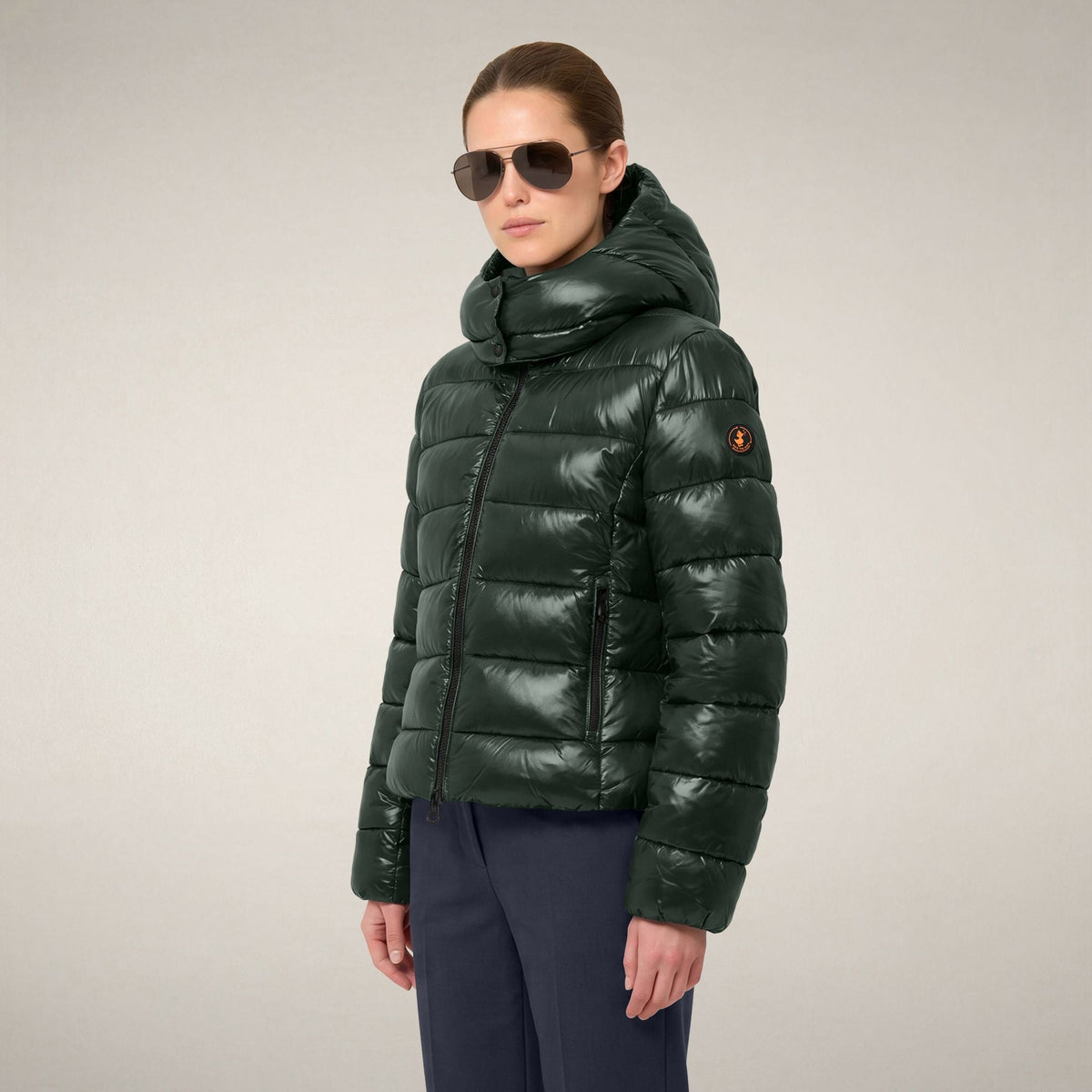Women's Puffer Jacket Cosmary in Nori Green