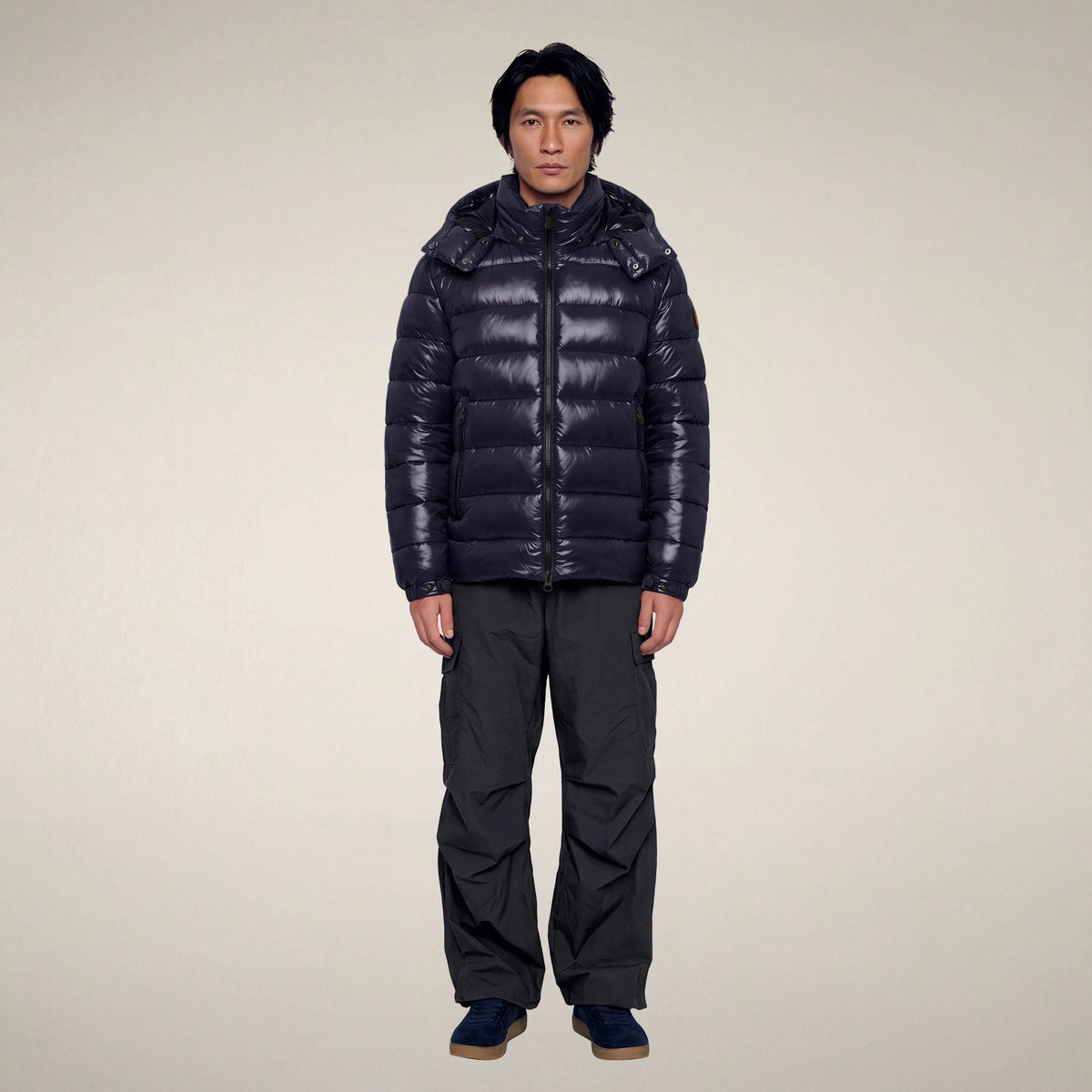 Men's Puffer Jacket Florian in Blue Black