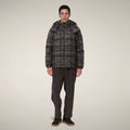 Men's Jacket Gibson in Brown Big Checks