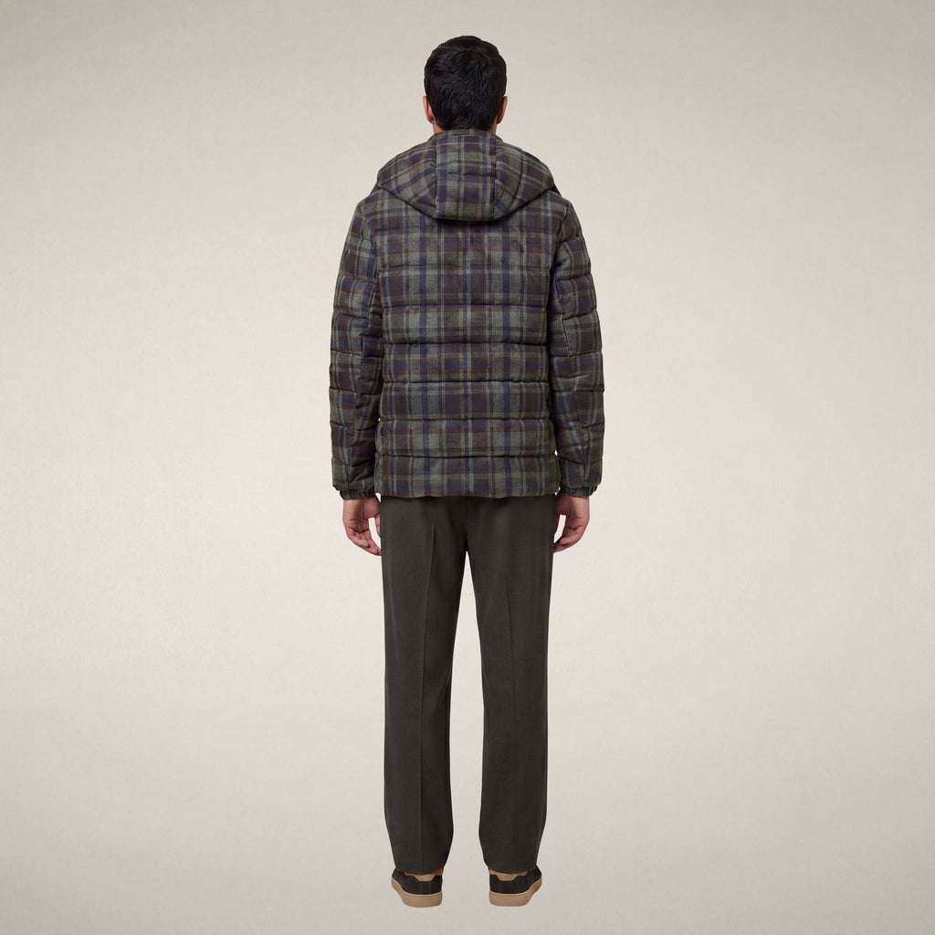 Men's Jacket Gibson in Brown Big Checks