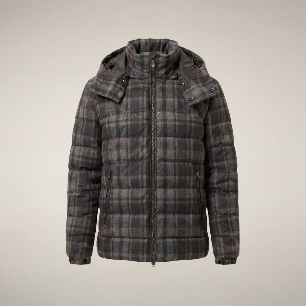 Men's Jacket Gibson in Brown Big Checks