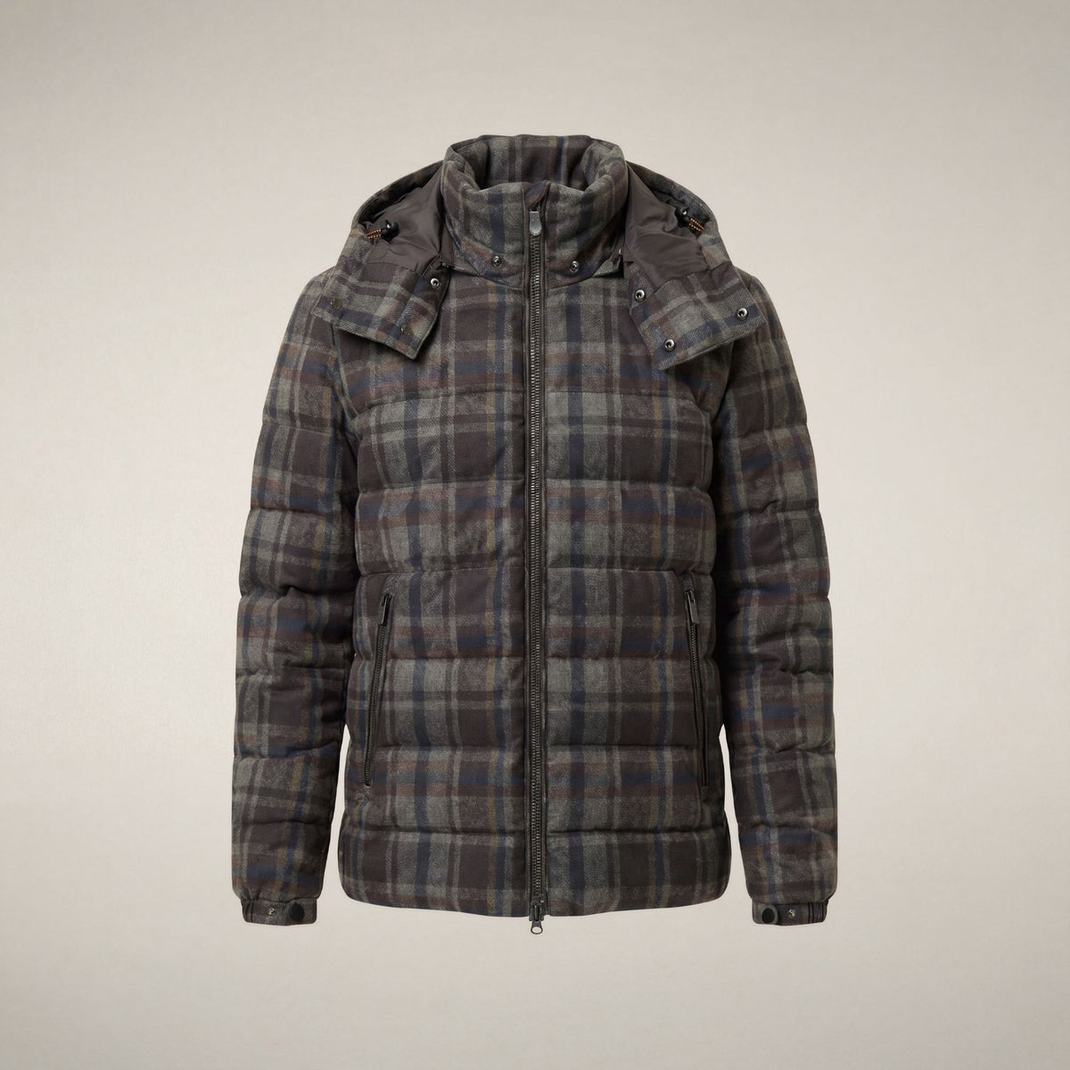 Men's Jacket Gibson in Brown Big Checks