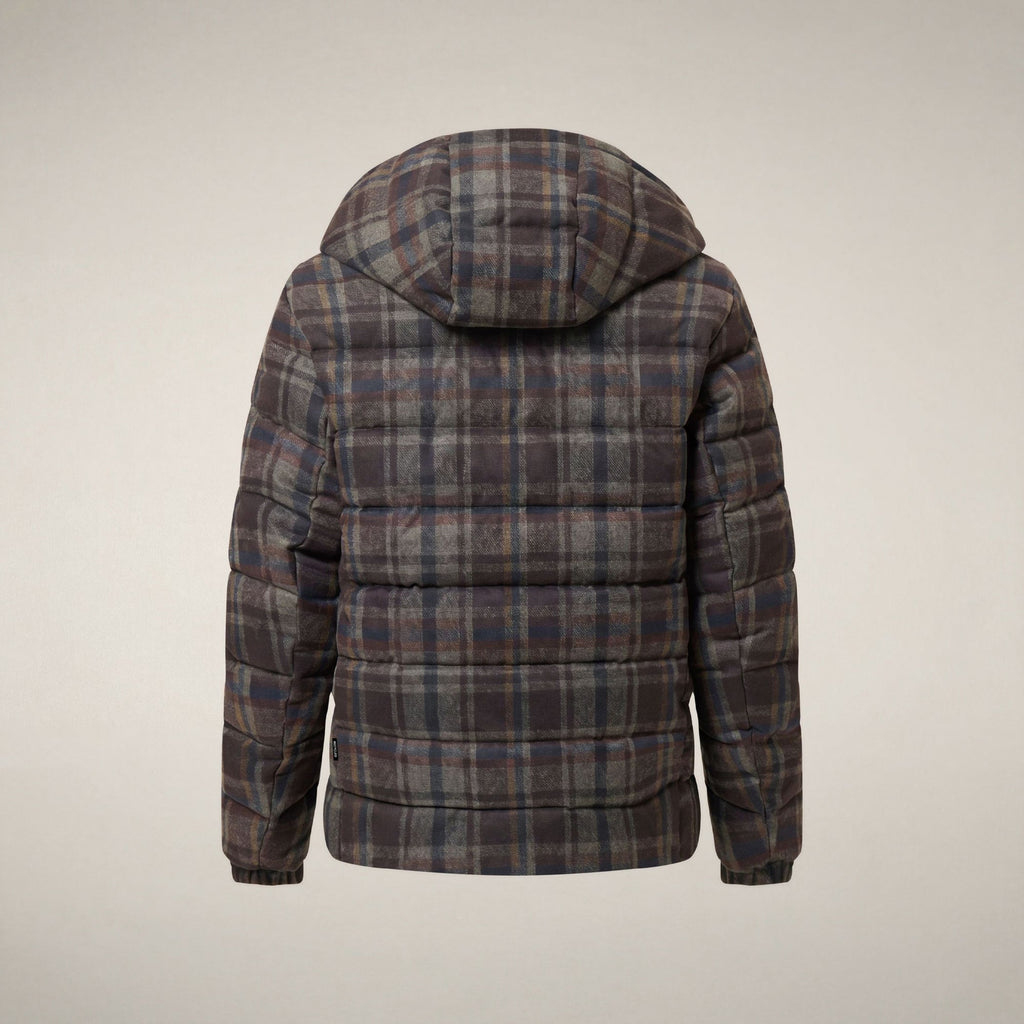 Men's Jacket Gibson in Brown Big Checks