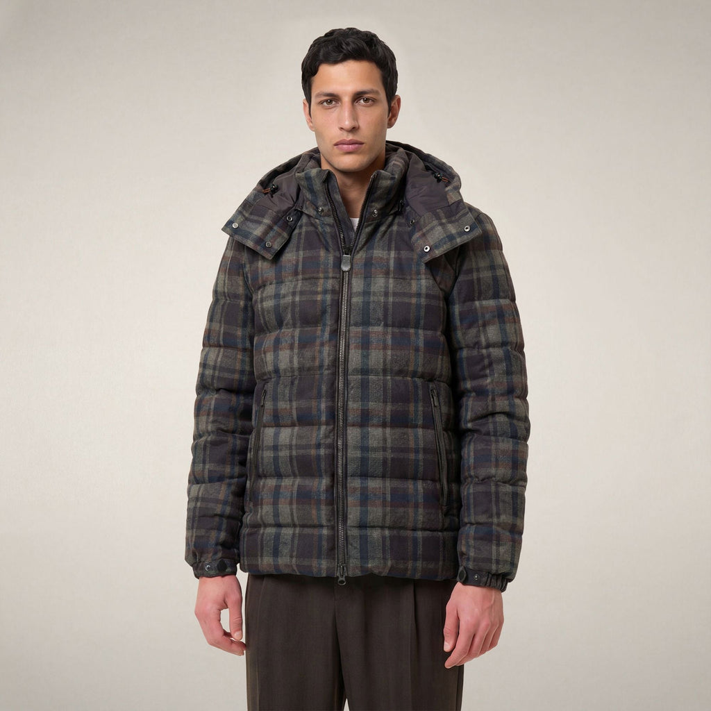 Men's Jacket Gibson in Brown Big Checks