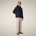 Men's Rain Jacket Flynn in Blue Black