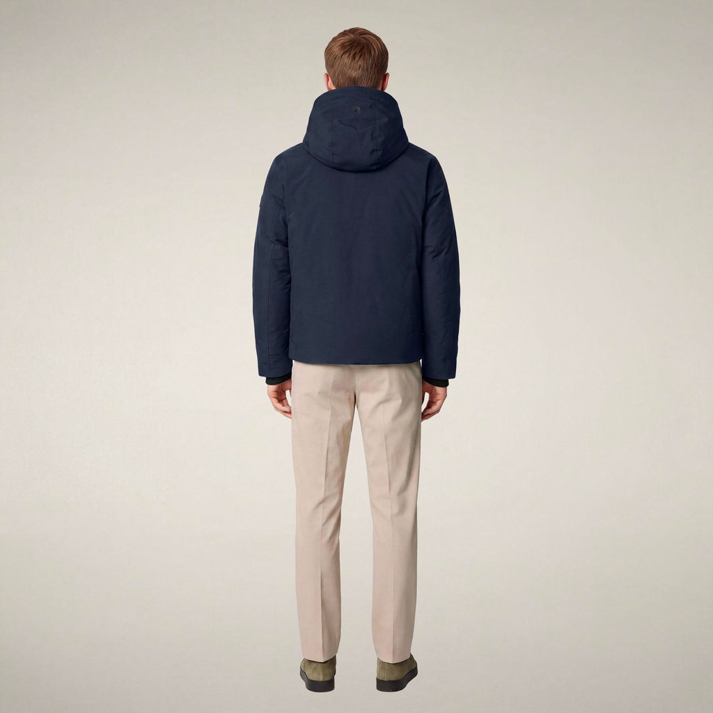 Men's Rain Jacket Flynn in Blue Black