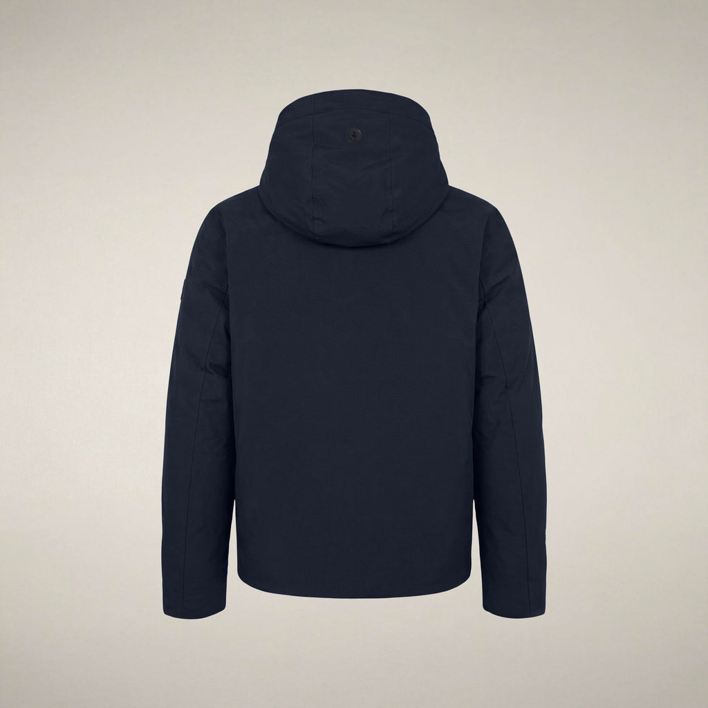 Men's Rain Jacket Flynn in Blue Black