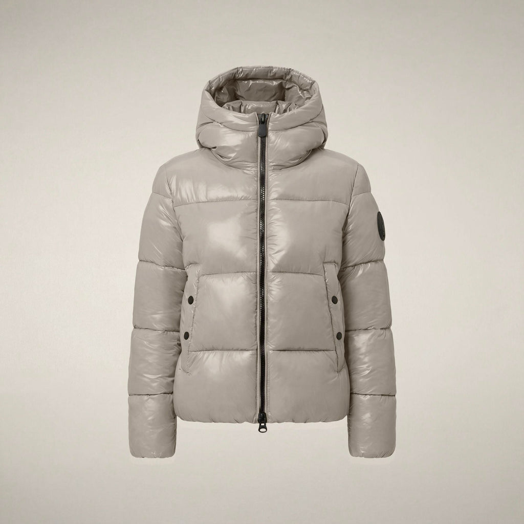 Women's Puffer Jacket Biddy in Rainy Beige