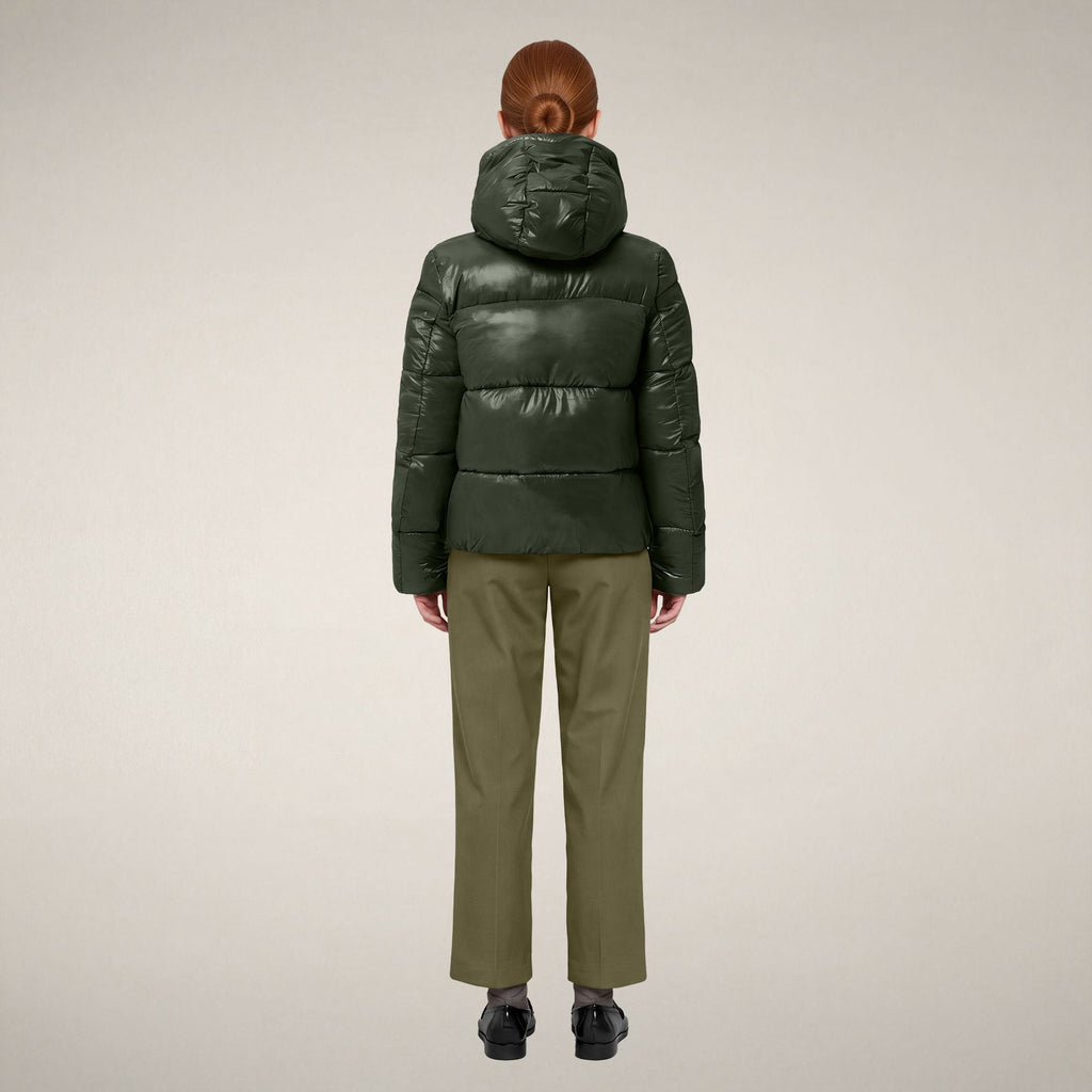 Women's Puffer Jacket Biddy in Pine Green