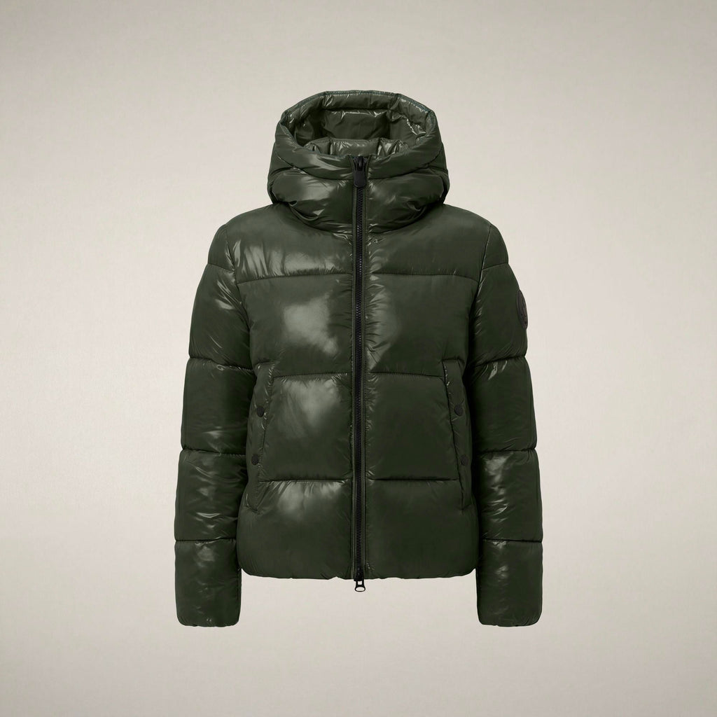 Women's Puffer Jacket Biddy in Pine Green