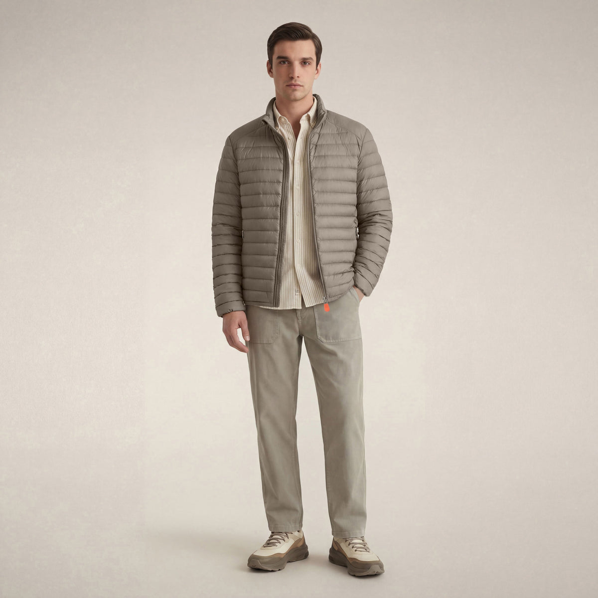 Men's  puffer Alexander in elephant grey
