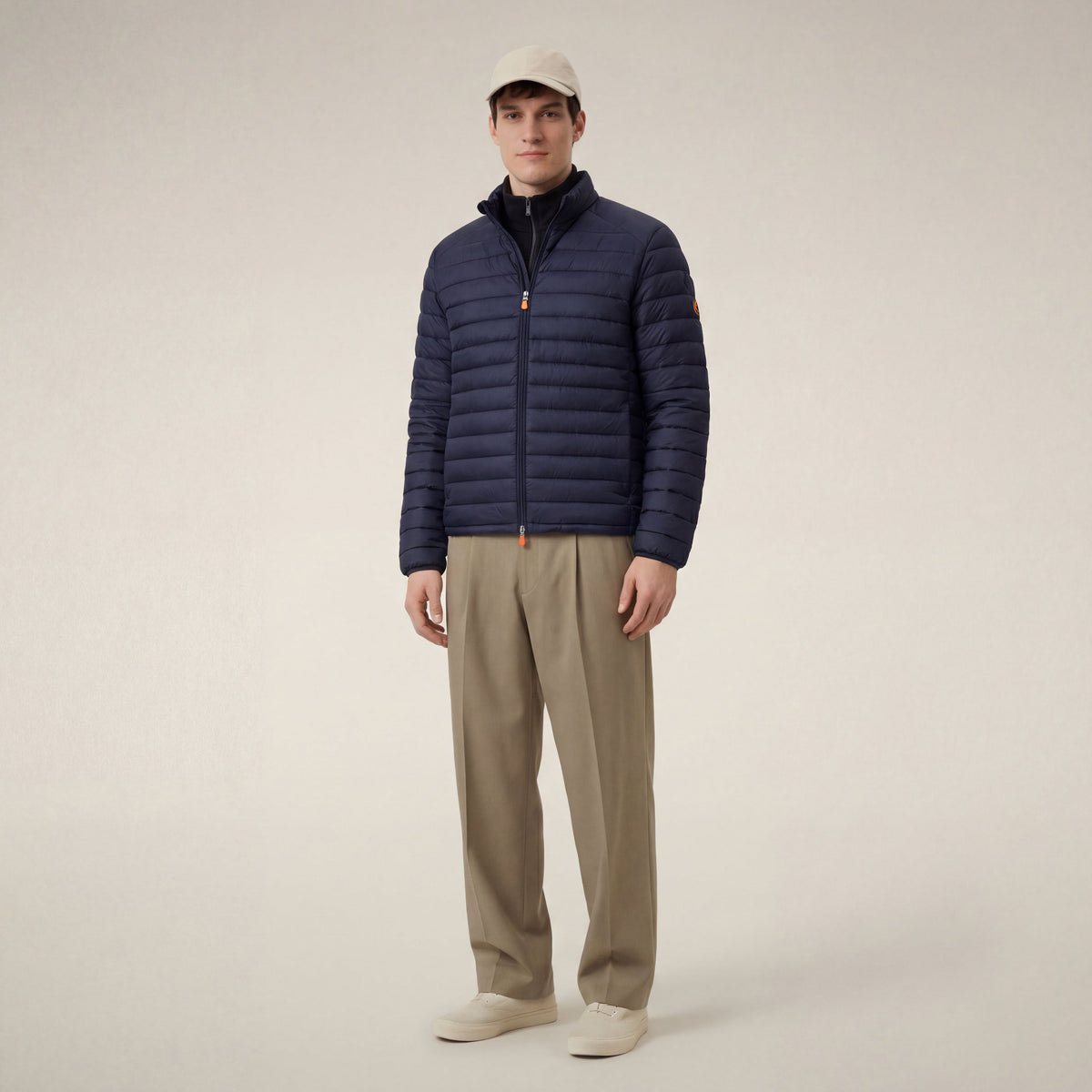Men's Puffer Jacket Alexander in Navy Blue