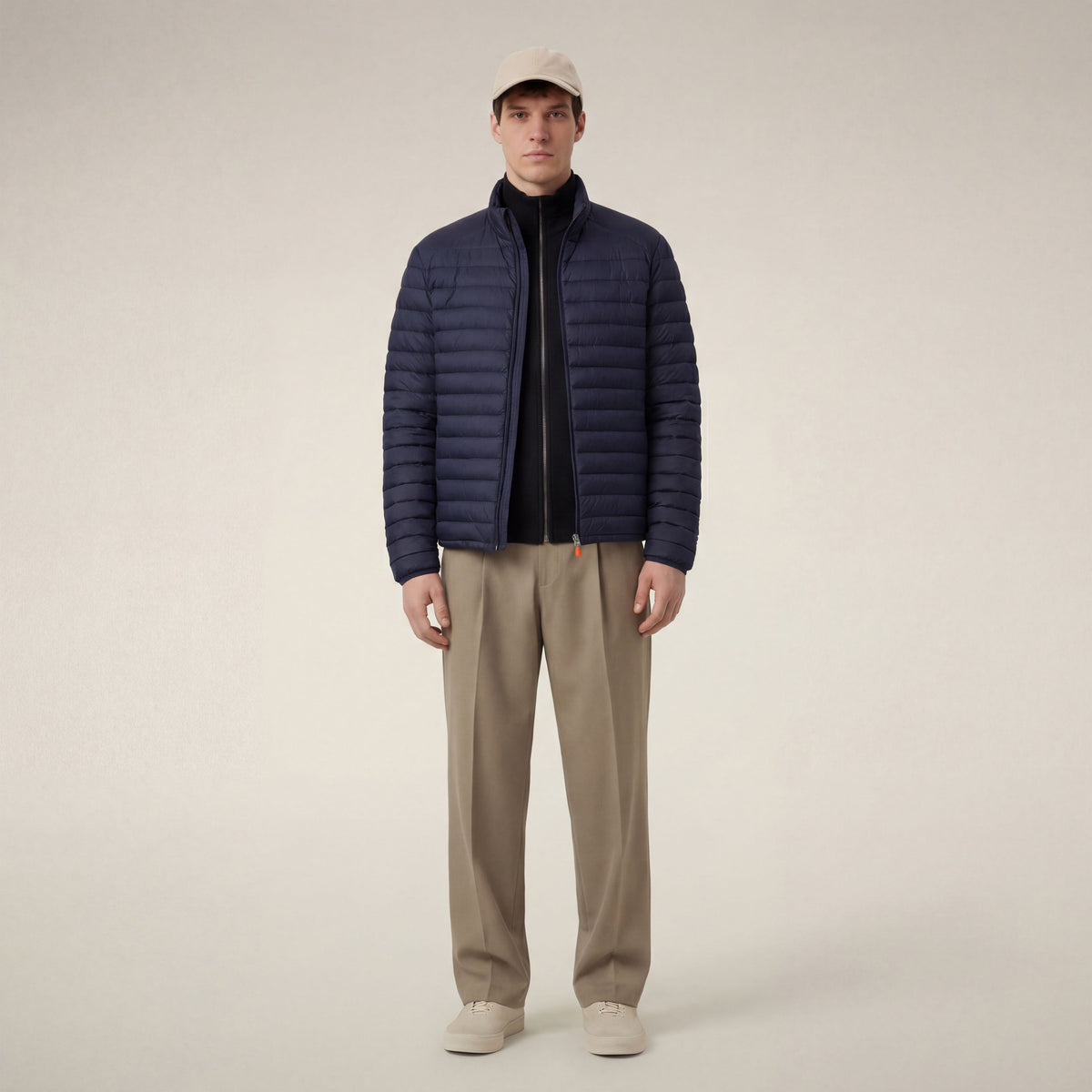 Men's Puffer Jacket Alexander in Navy Blue