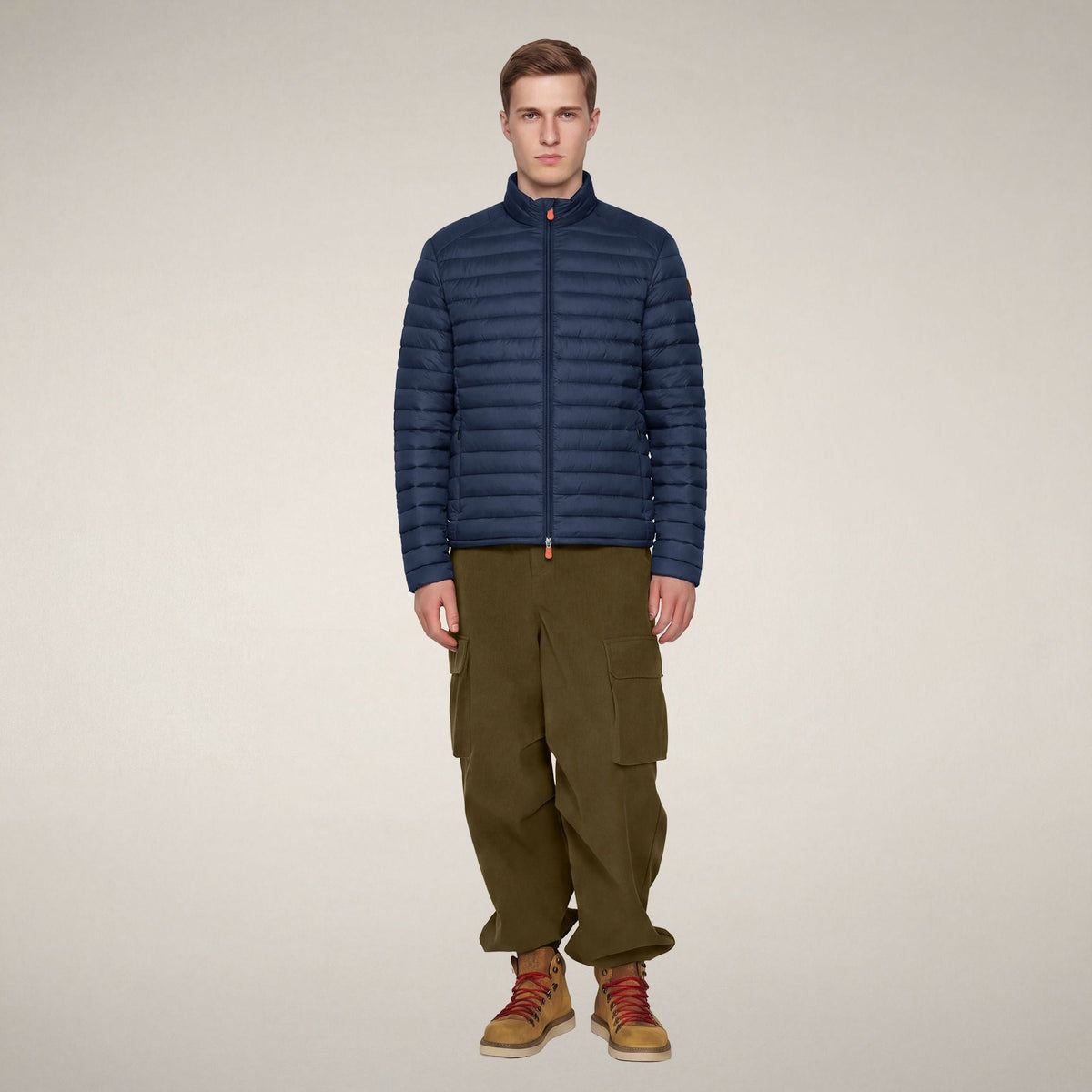 Men's Puffer Jacket Alexander in Navy Blue