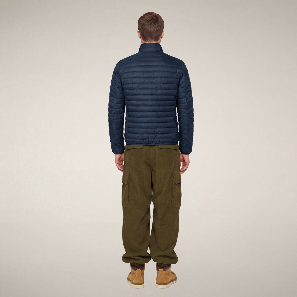 Men's Puffer Jacket Alexander in Navy Blue