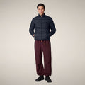Men's Puffer Jacket Alexander in Blue Black