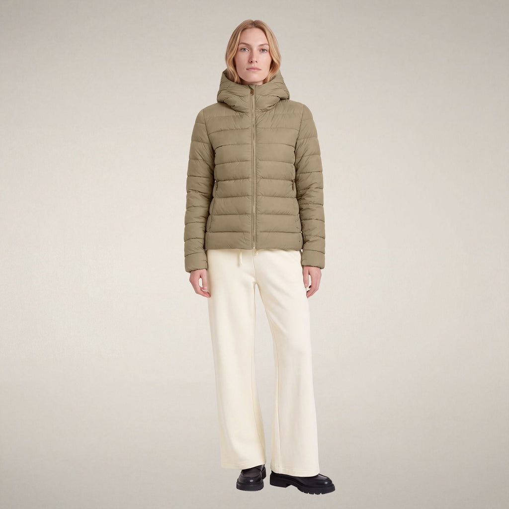 Women's Puffer Jacket Adalyn in Stone Beige
