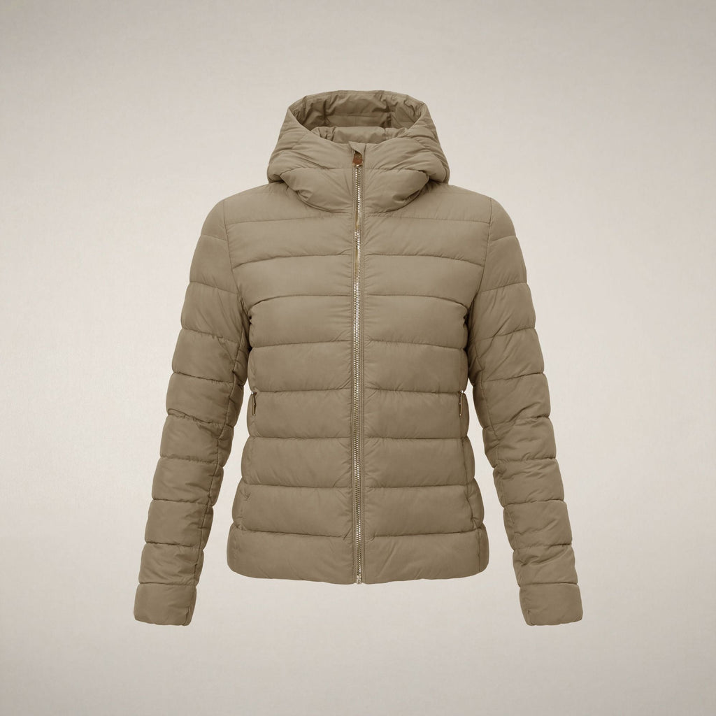 Women's Puffer Jacket Adalyn in Stone Beige