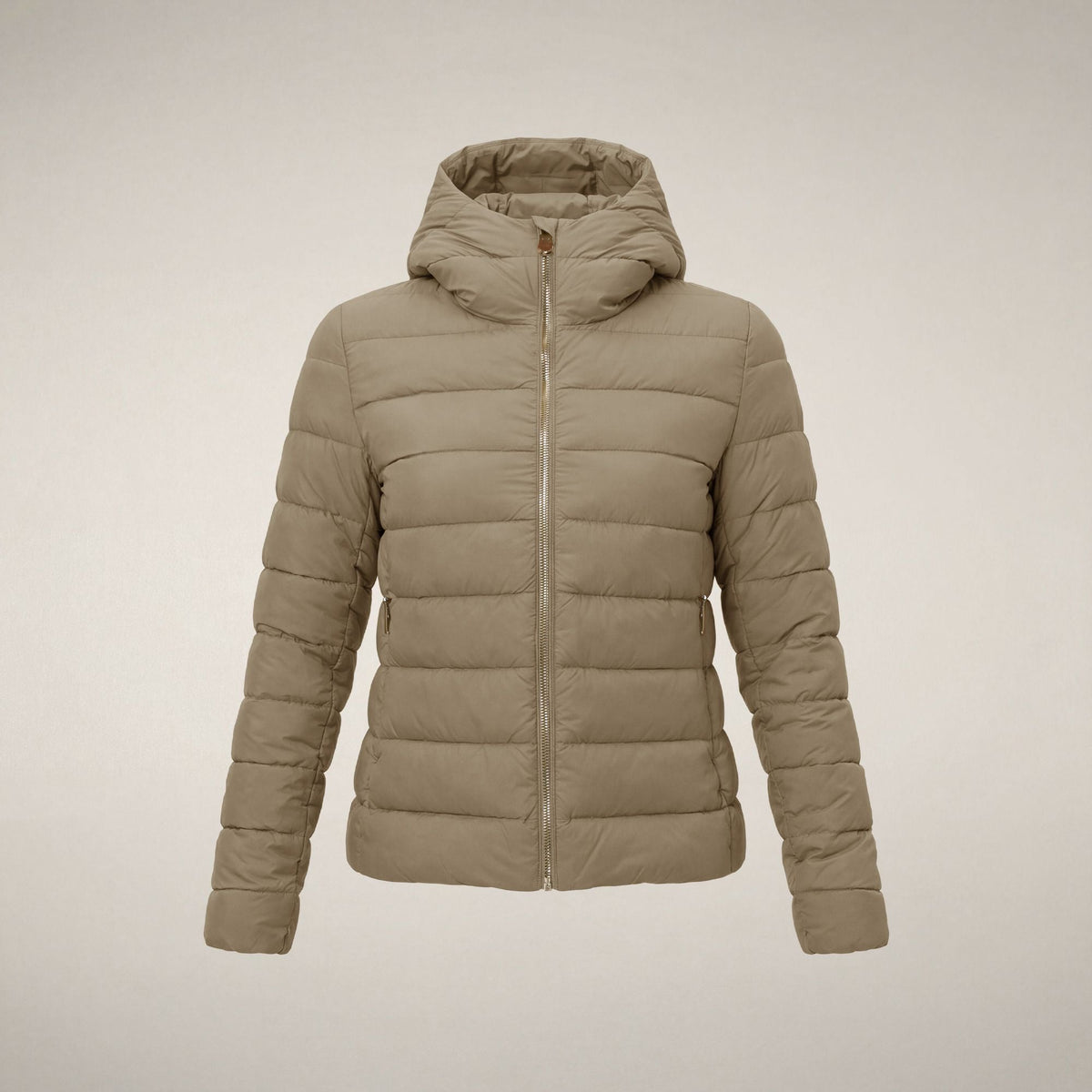 Women's Puffer Jacket Adalyn in Stone Beige