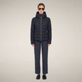 Women's Puffer Jacket Adalyn in Blue Black