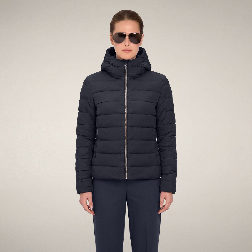 Women's Puffer Jacket Adalyn in Blue Black