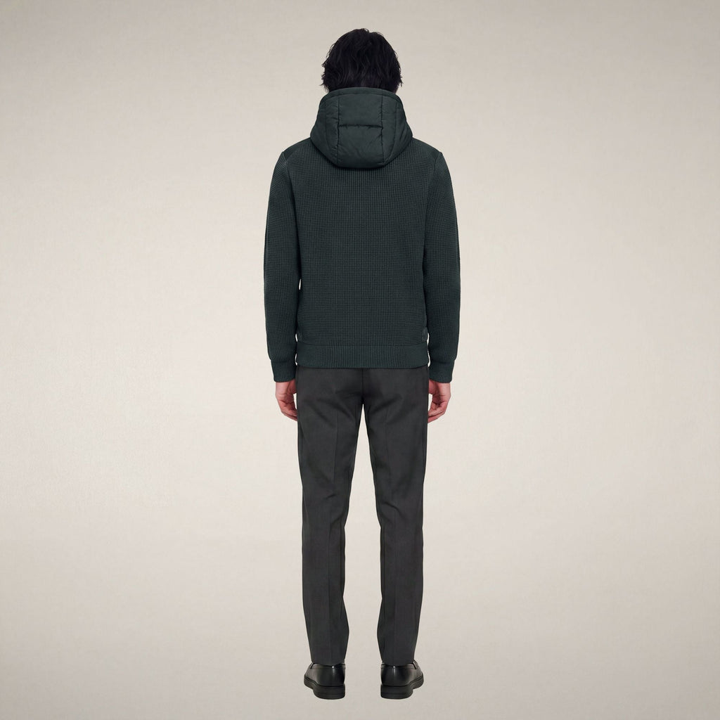Men's Puffer Jacket Fen in Green Black