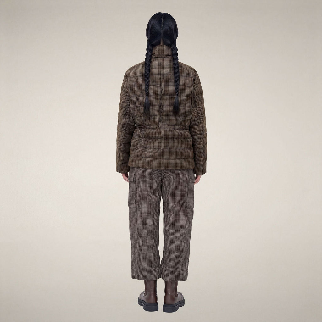 Women's Puffer Jacket Lottie in Autumn Pied De Poule