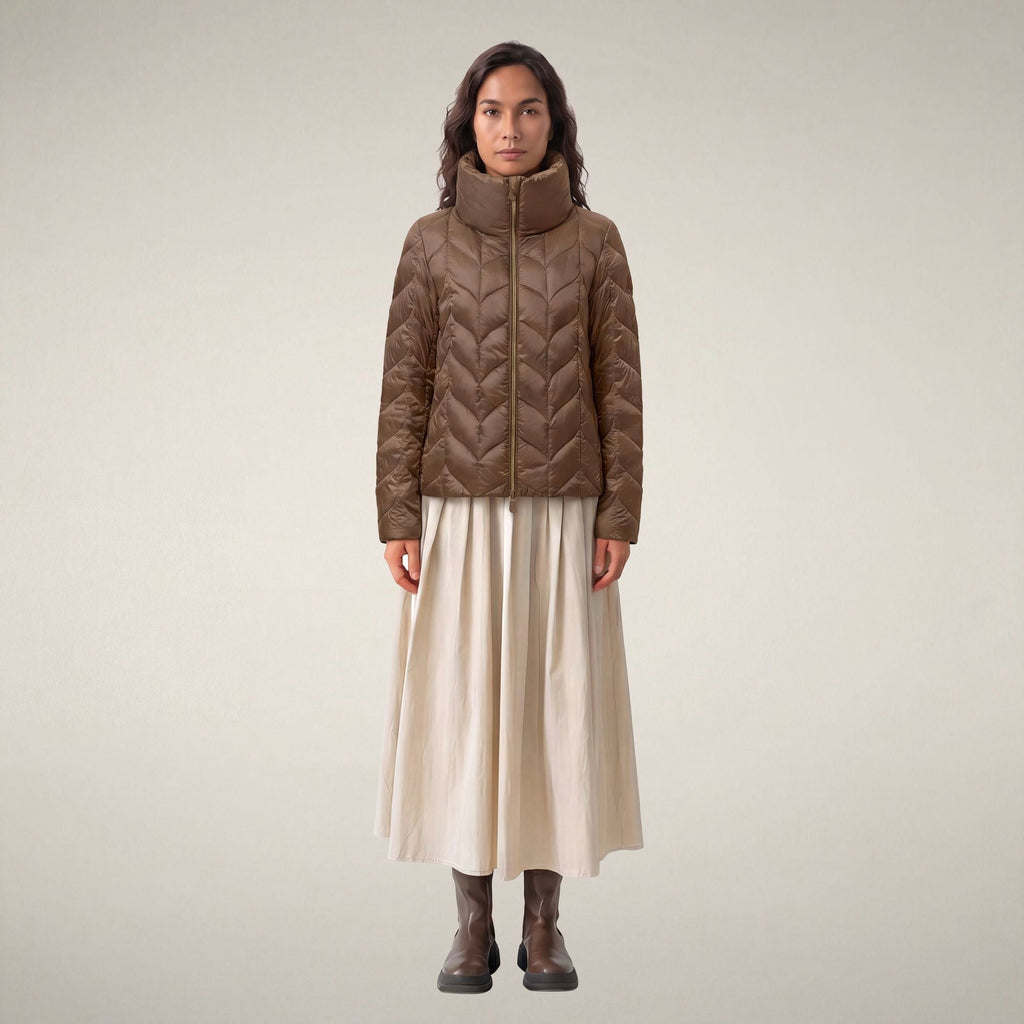 Women's Puffer Jacket Lorette in Noisette Brown