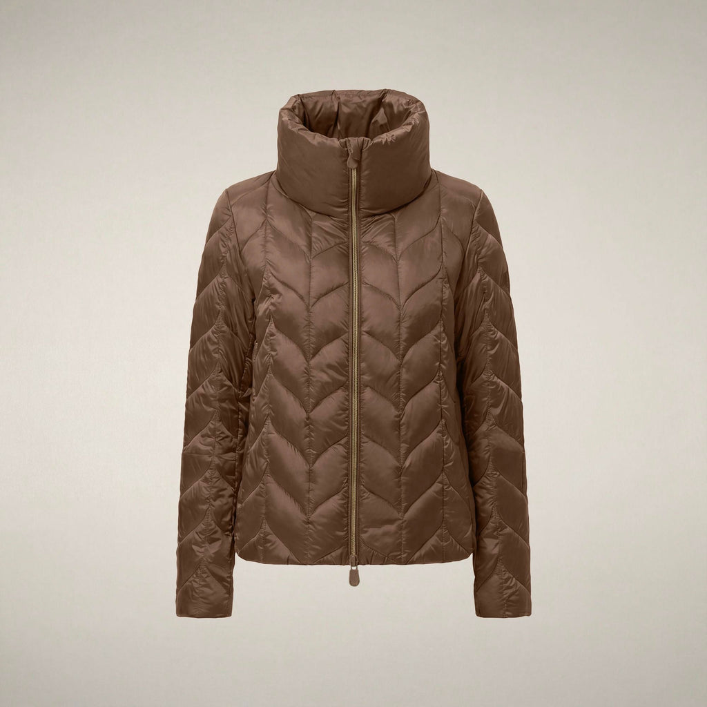 Women's Puffer Jacket Lorette in Noisette Brown