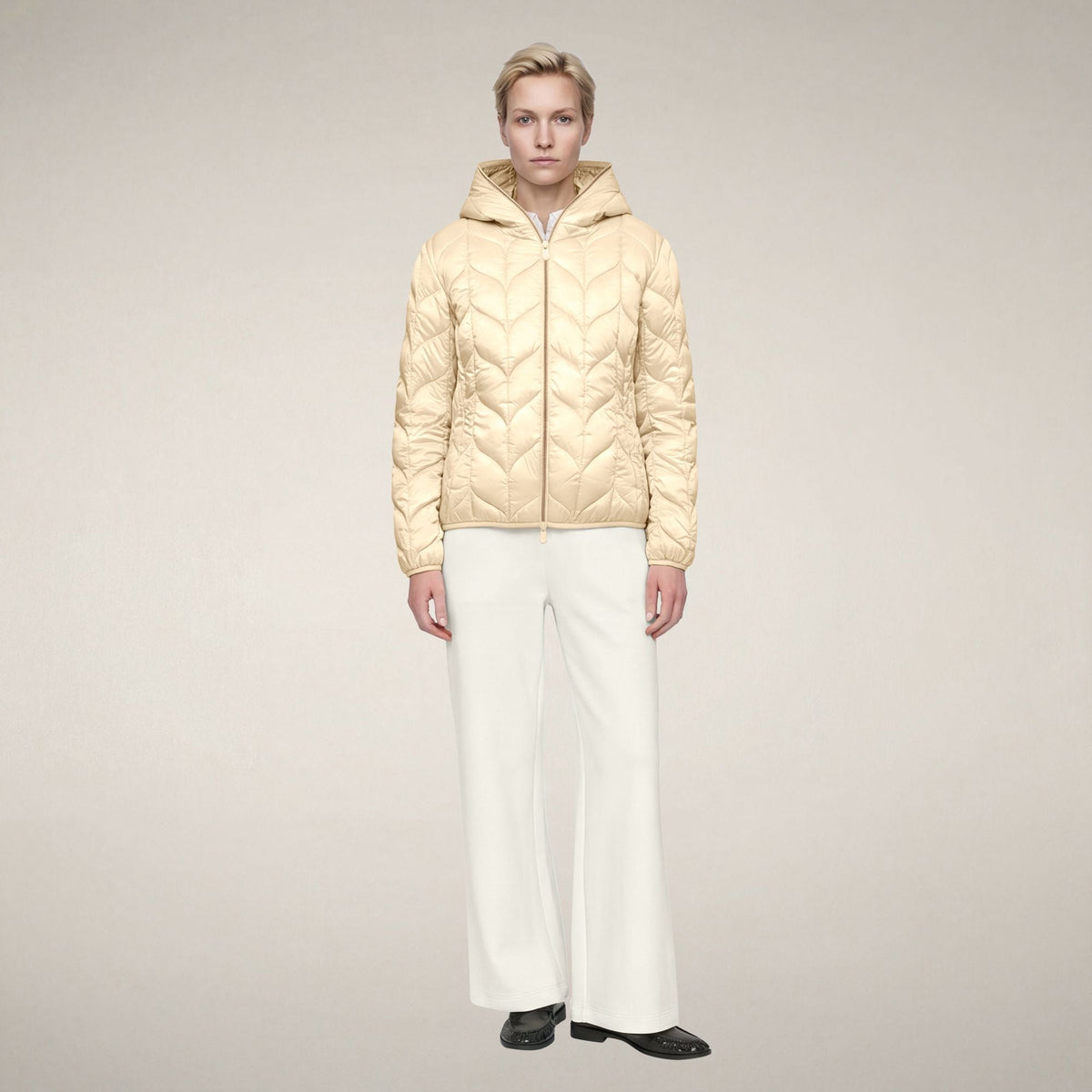 Women's Puffer Jacket Bonbon in Shore Beige