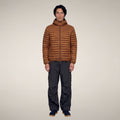 Men's Puffer Jacket Prosper in Noisette Brown