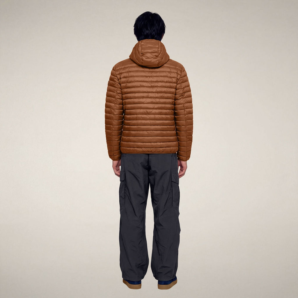 Men's Puffer Jacket Prosper in Noisette Brown