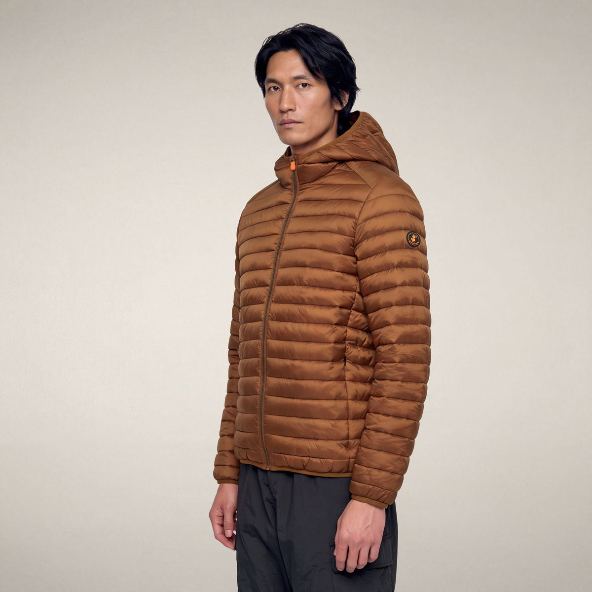 Men's Puffer Jacket Prosper in Noisette Brown