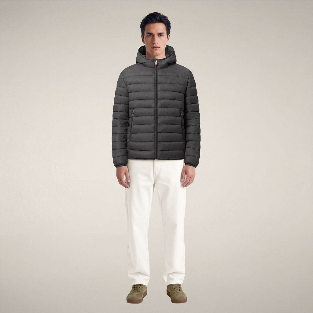 Men's Puffer Jacket Jeanluc in Gunmetal Grey