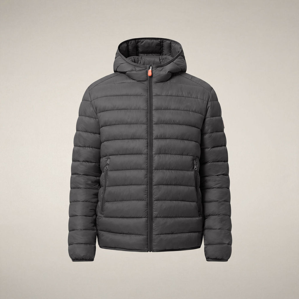 Men's Puffer Jacket Jeanluc in Gunmetal Grey
