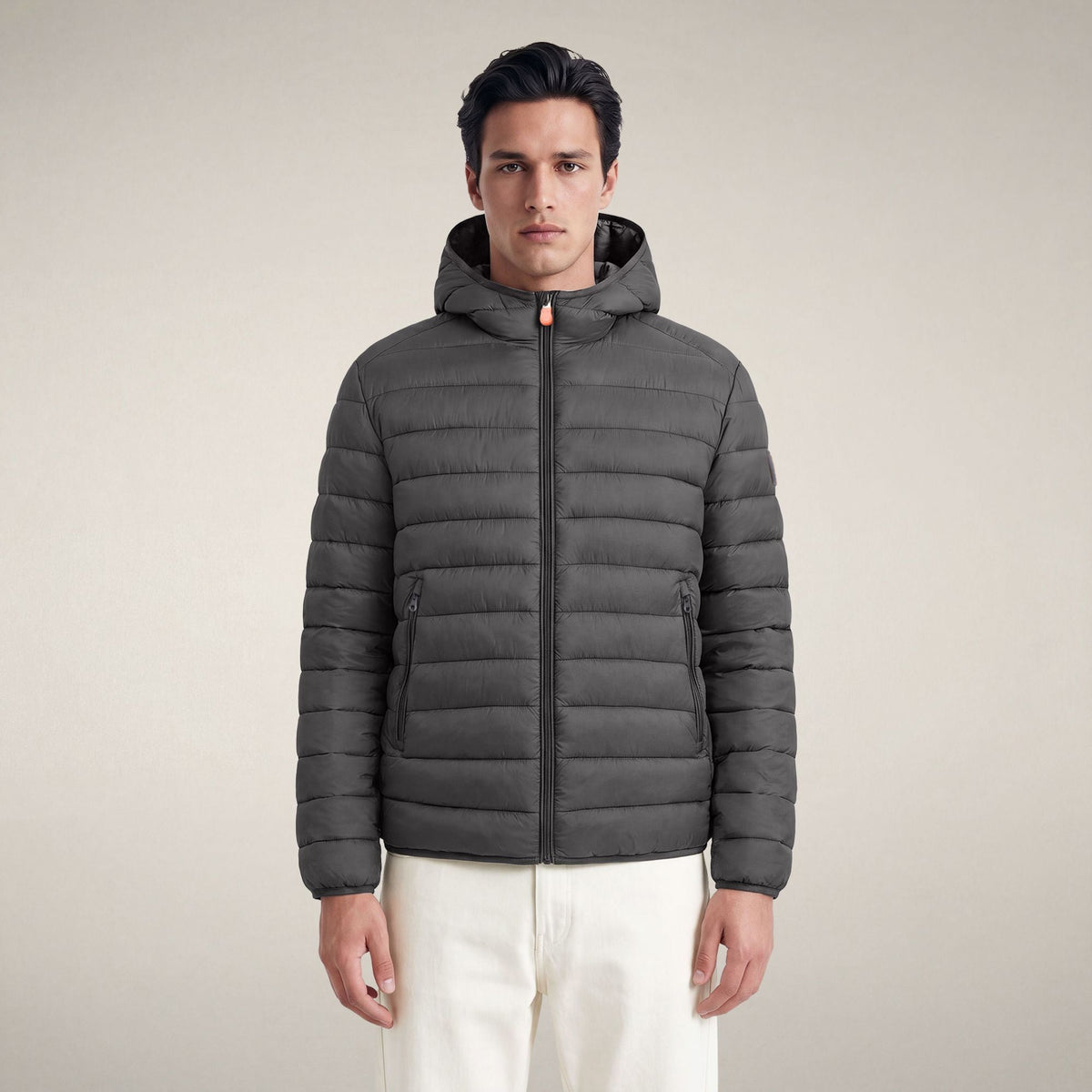 Men's Puffer Jacket Jeanluc in Gunmetal Grey
