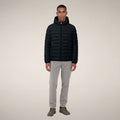 Men's Puffer Jacket Jeanluc in Green Black