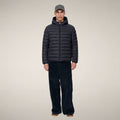 Men's Puffer Jacket Jeanluc in Blue Black