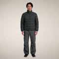 Men's Puffer Jacket Laurent in Green Black