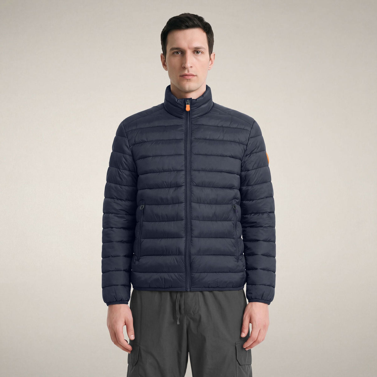 Men's Puffer Jacket Laurent in Blue Black